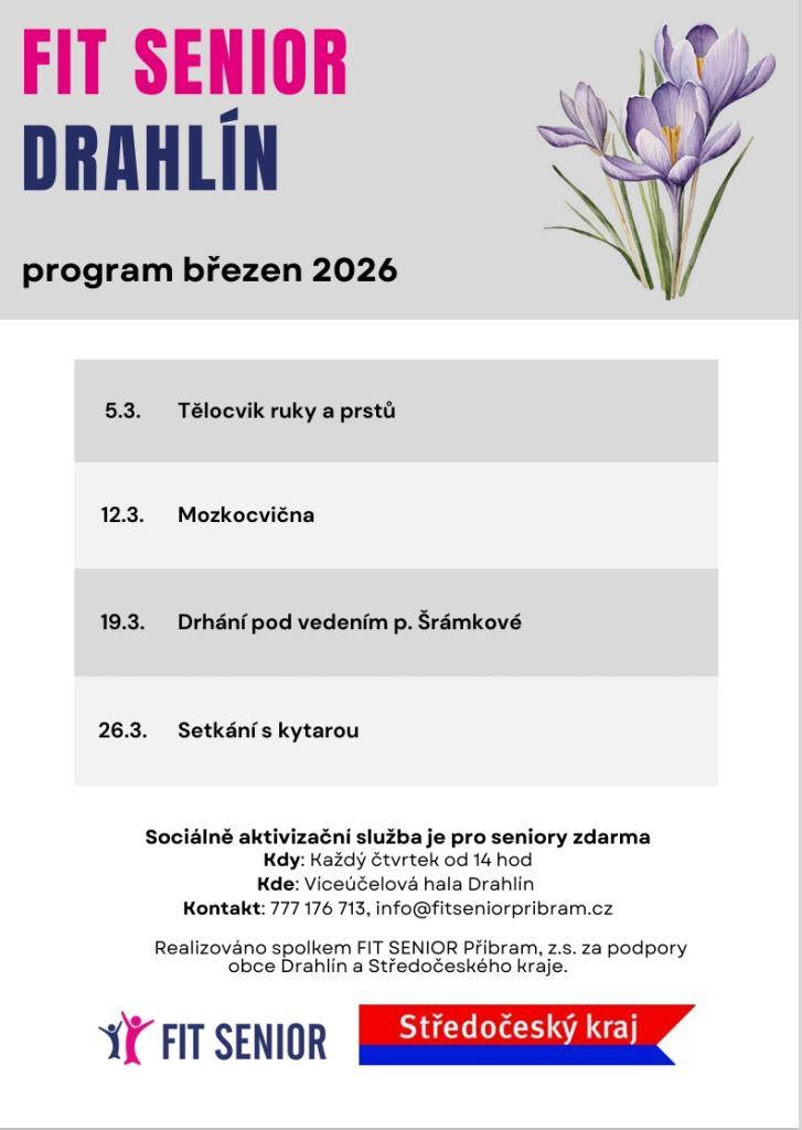 Pro měsíc březen jsou plánovány 4 schůzky klubu