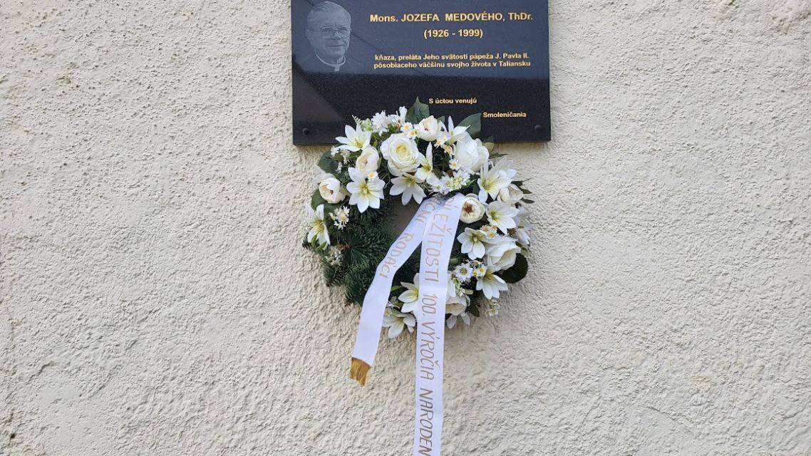 V nedeľu 1. marca 2026 sme si spoločne pripomenuli 100. výročie od narodenia Mons. Jozefa Medového - rodáka zo Smoleníc.