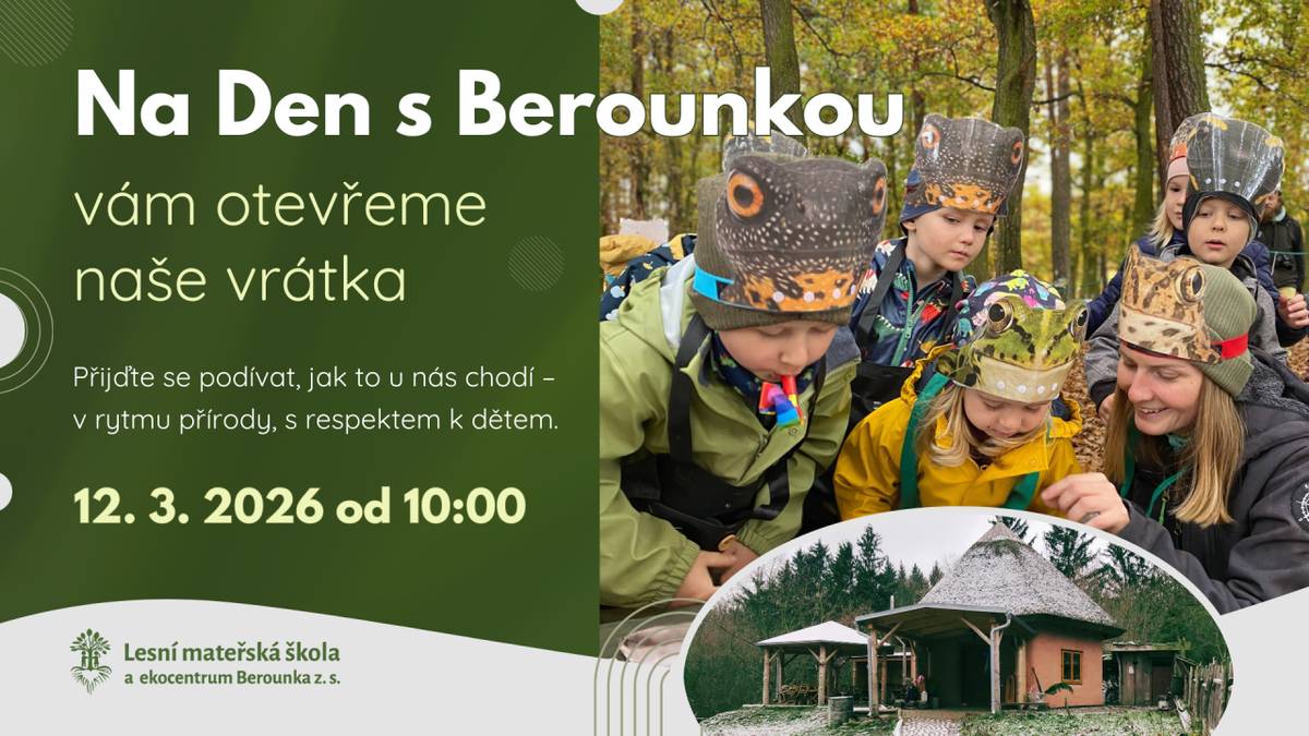 otevřená vrátka lesní mateřské školy v Druztové