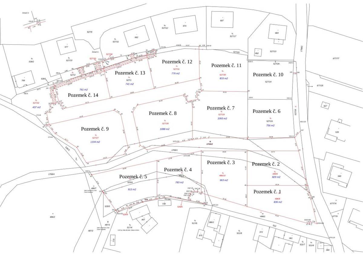 Pozemky pro výstavbu RD v lokalitě "Pod Višňovkou" jsou připraveny k prodeji.