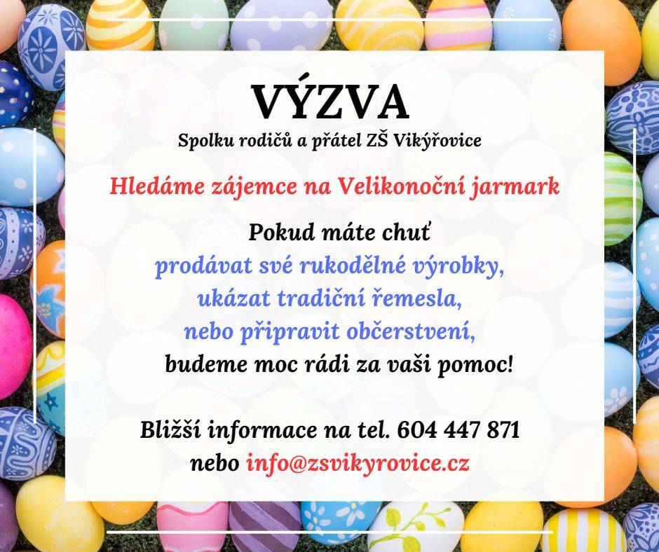 Výzva k prodeji na jarmarku