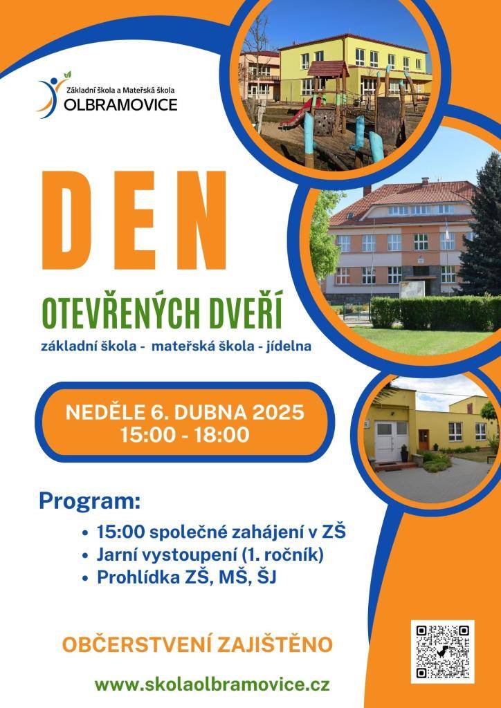 Den otevřených dveří ZŠ a MŠ Olbramovice