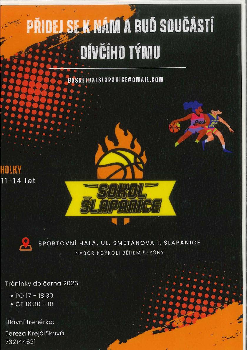 přidej se do dívčího týmu 11-14 let