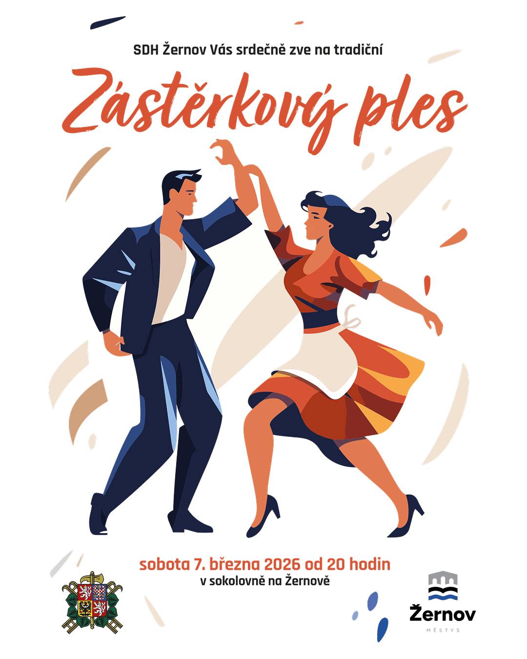 Zveme Vás na tradiční Zástěrkový ples, který pořádájí žernovští hasiči v sobotu 7.3. od 20.00. Libor Mojžíš