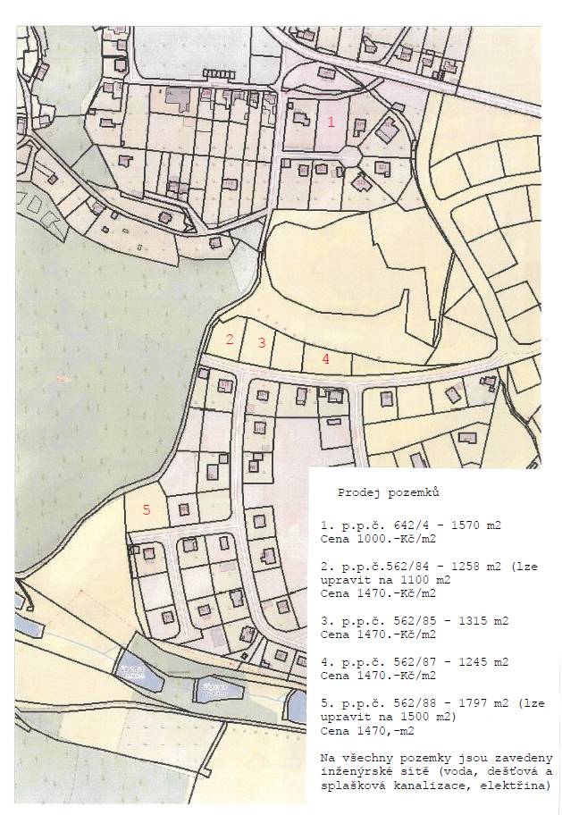 Informujeme občany Libé o prodeji pozemků na území obce.