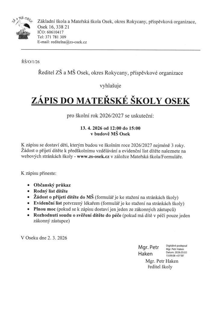 13.4.2026 od 12 dp 15 hodi