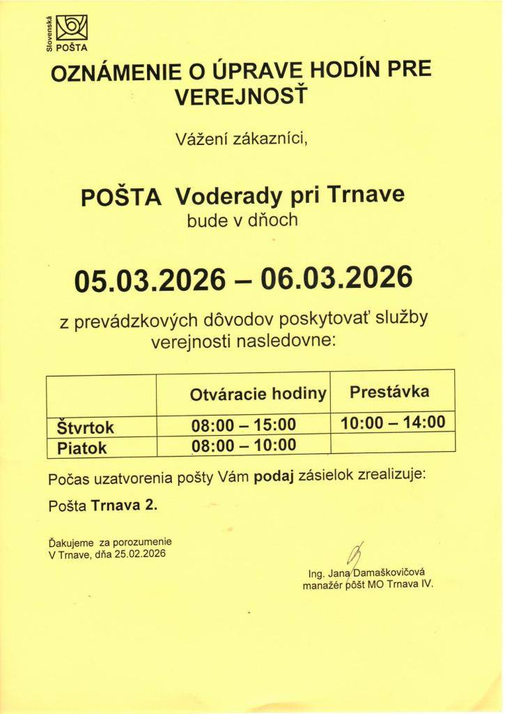 Viac informácií v prílohe