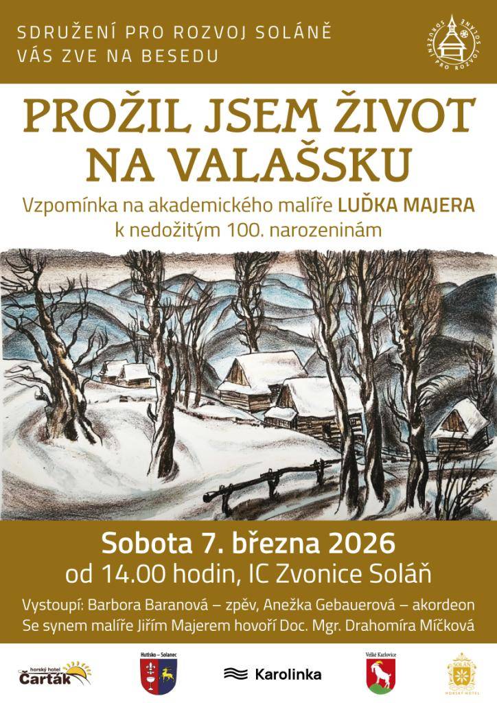 - Beseda v IC Zvonice Soláň  - Setkání členů klubu seniorů  - Prodej ovocných stromků a keřů