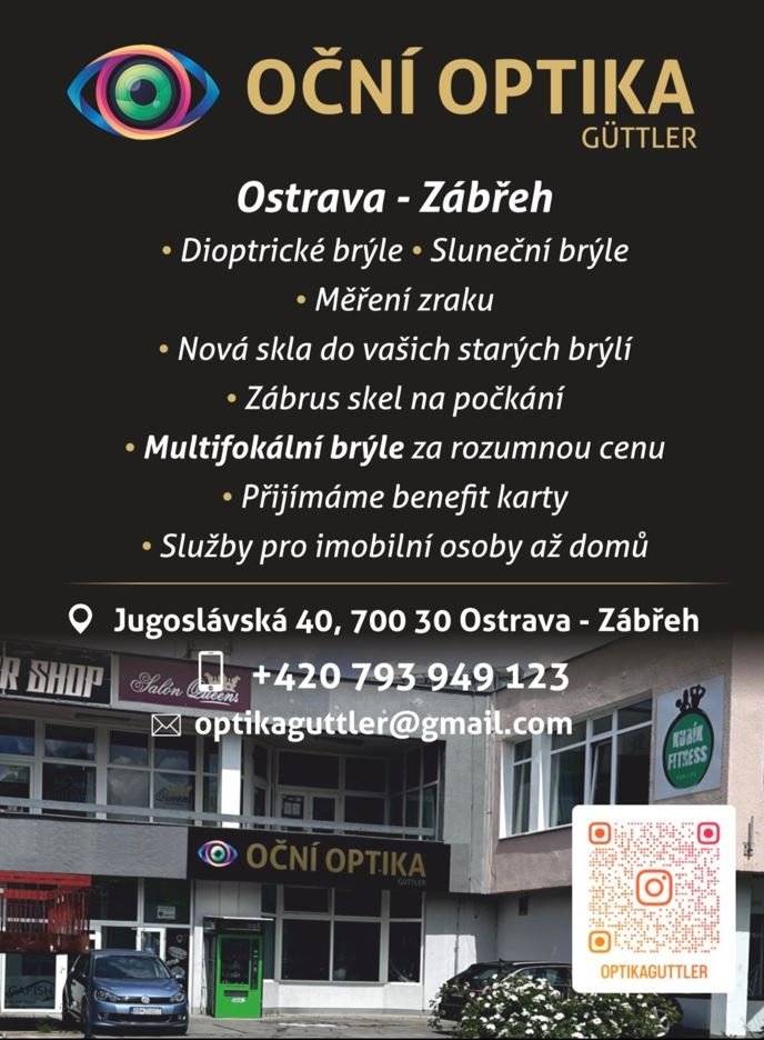 Dobrý den, nabízíme Vám měření zraku a výrobu brýlí přímo u Vás doma. Vhodné pro seniory a imobilní klienty. Informace a objednávky na telefonním čísle: 793 949 123. Rodinná Oční optika Güttler Ostrava.