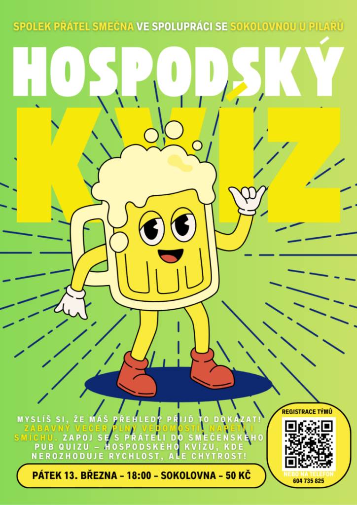 Máš hlavu plnou vědomostí? Rád soutěžíš? Nebo máš jen skvělého týmového ducha? Tak přesně pro tebe je tu náš Pub Quiz! ????  Zábavný večer plný vědomostí, napětí i smíchu. Zde nerozhoduje rychlost, ale chytrost!