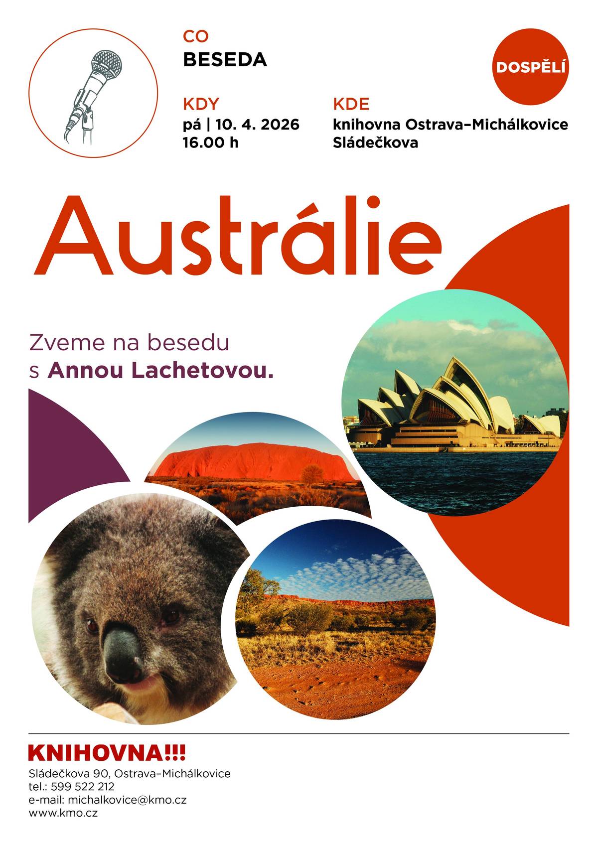 Zveme na besedu s cestovatelkou Annou Lachetovou.