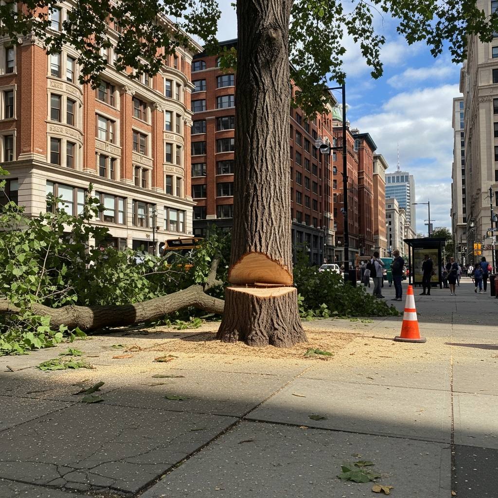 Vážení občané,  na základě povolení proběhne kácení dřevin v příštím týdnu následovně: