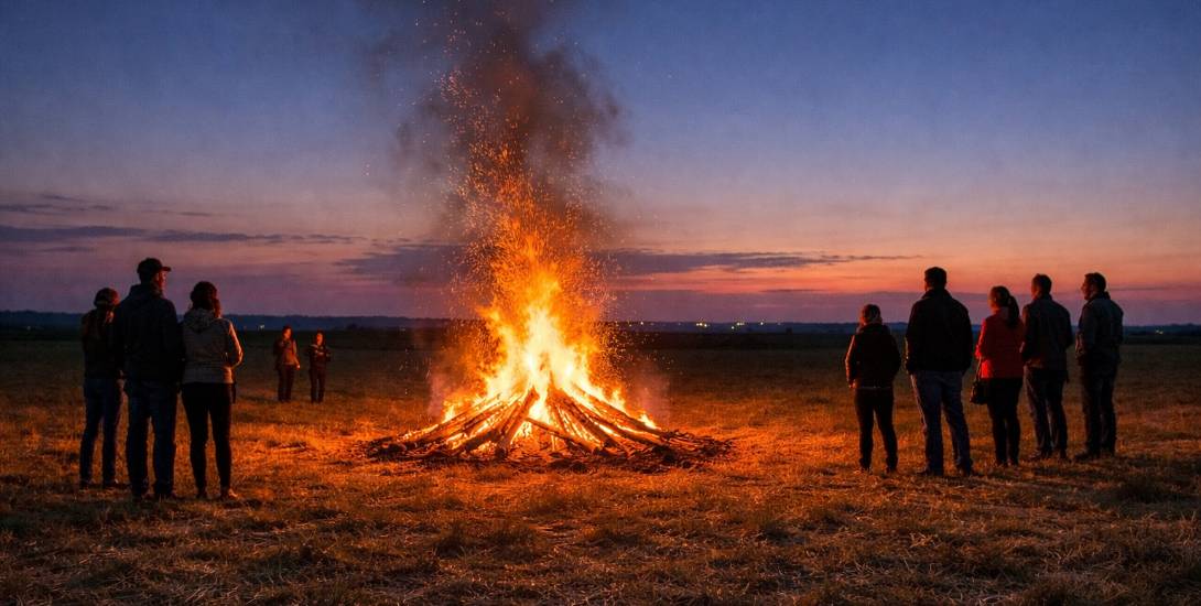 Pálení čarodějnic si mnozí spojují s velkými obecními akcemi, stejně často se však oheň rozhořívá i na zahradách, loukách nebo u rodinných domů v kruhu přátel a sousedů.