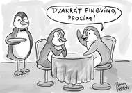 Tučňáci na vínku