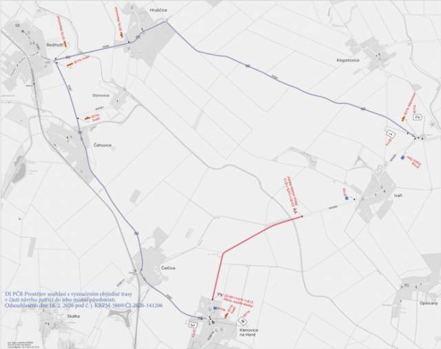 Upozorňujeme občany, že v termínu od 9. 3. 2026 do 24. 9. 2026 bude probíhat uzavírka v obcích Klenovice na Hané a Ivaň.                               Číst dál...