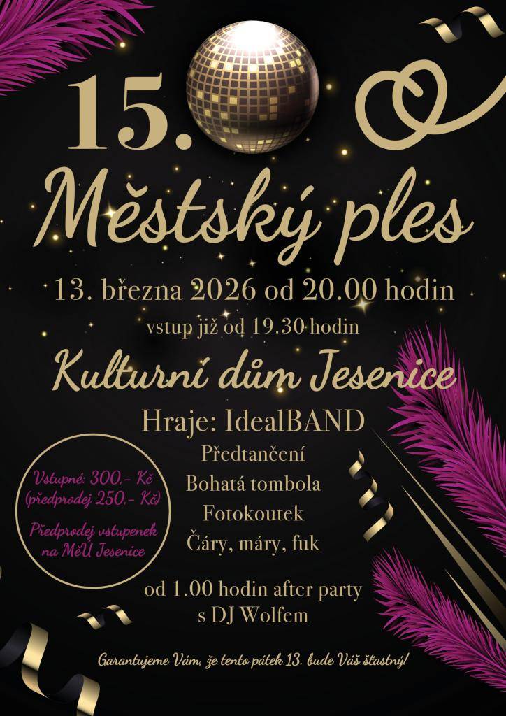 předtančení, bohatá tombola, fotokoutek,...