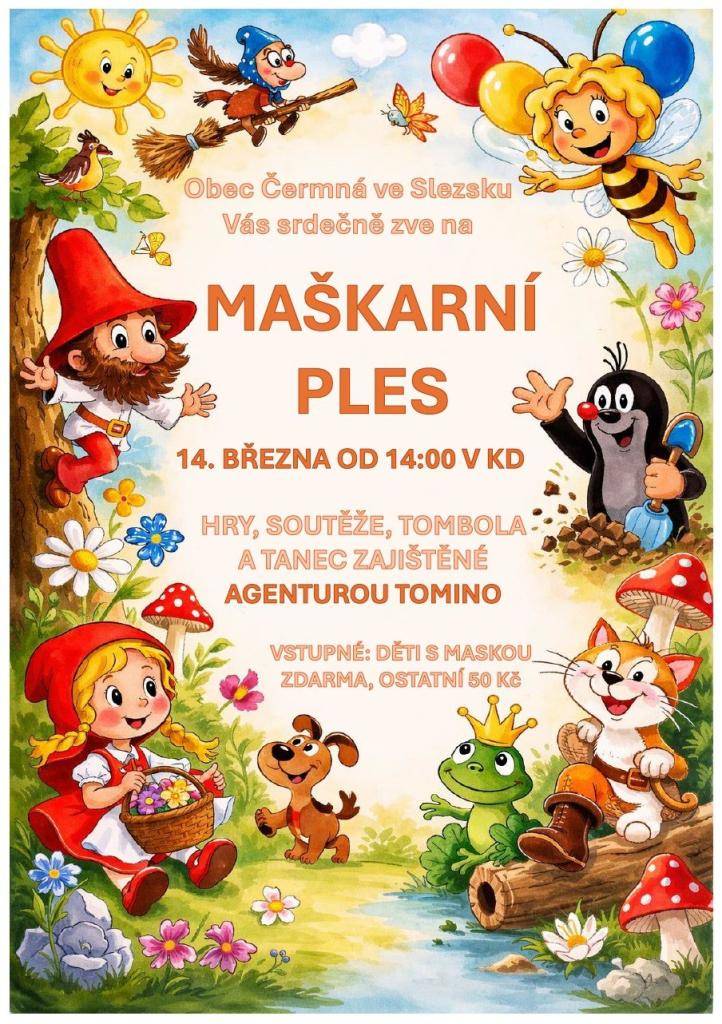 14. března 2026 od 14 hodin v kulturním domě