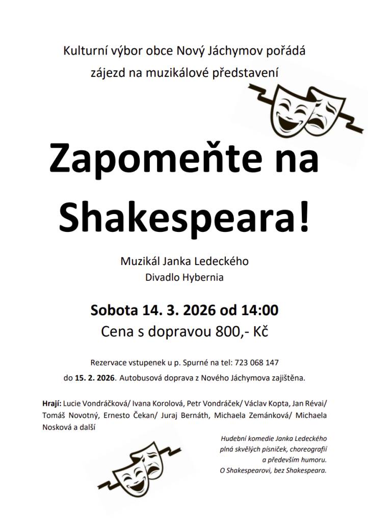Muzikál "Zapomeňte na Shakespeara!"