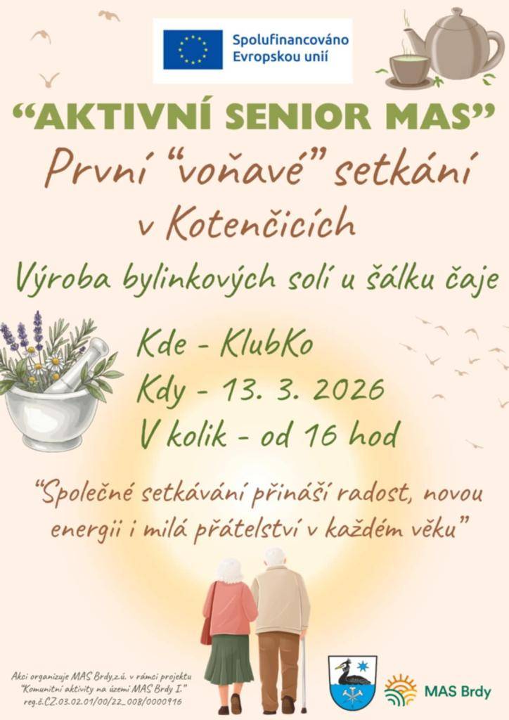 Výroba bylinkových solí u šálku čaje.  Přijďte si posedět, popovídat, umíchat koupelovou sůl.