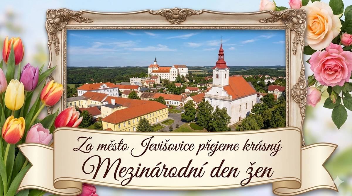 Vážené dámy, ženy, holky, dívky, děvčata,  přejeme Vám vše nejlepší k Mezinárodnímu dni žen. Užijte si krásný den  za město Jevišovice