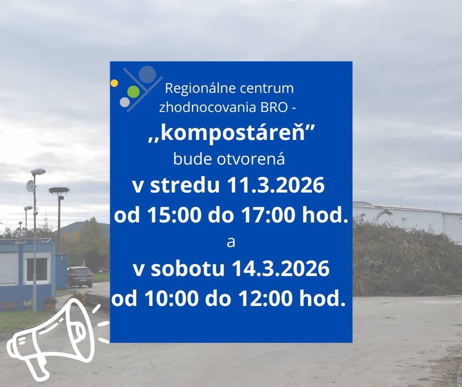 📢Z dôvodu priaznivého počasia a záujmu o kompost.... 👇
