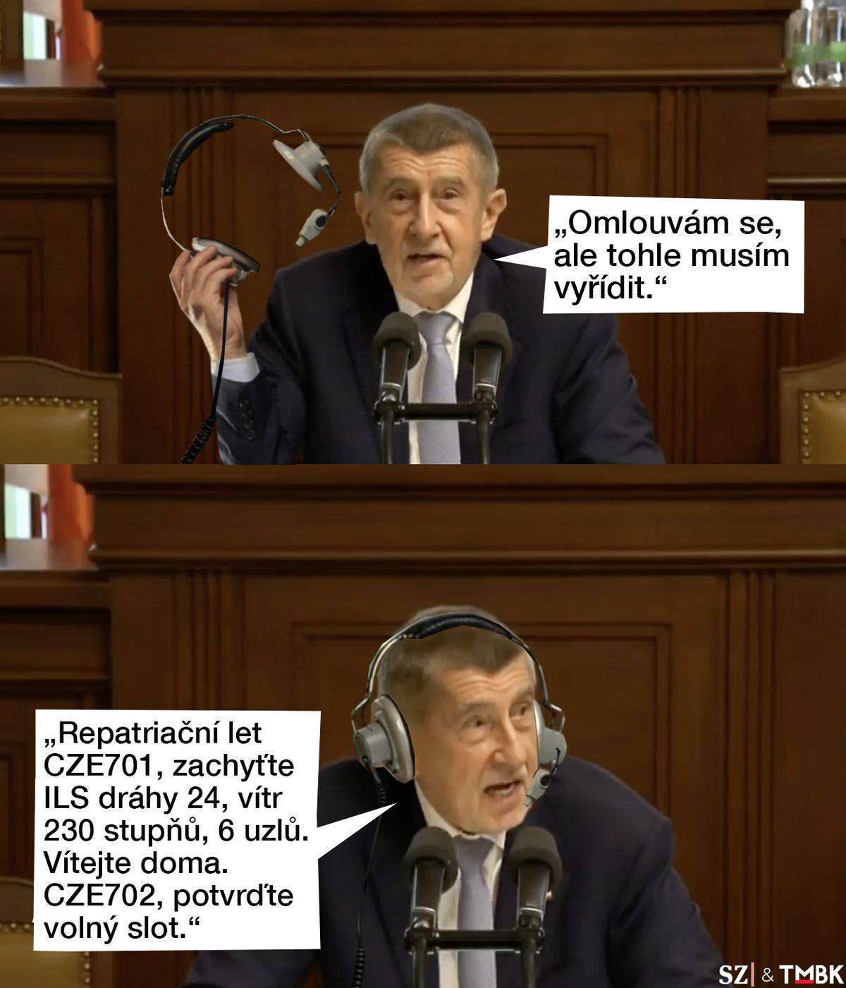 TMBK: Babiš dále intenzivně repatriuje občany uvázlé na Blízkém východě