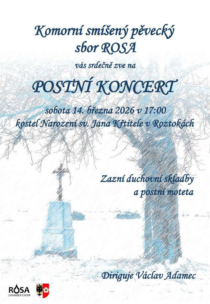 Zazní duchovní skladby a postní moteta.  Diriguje Václav Adamec.