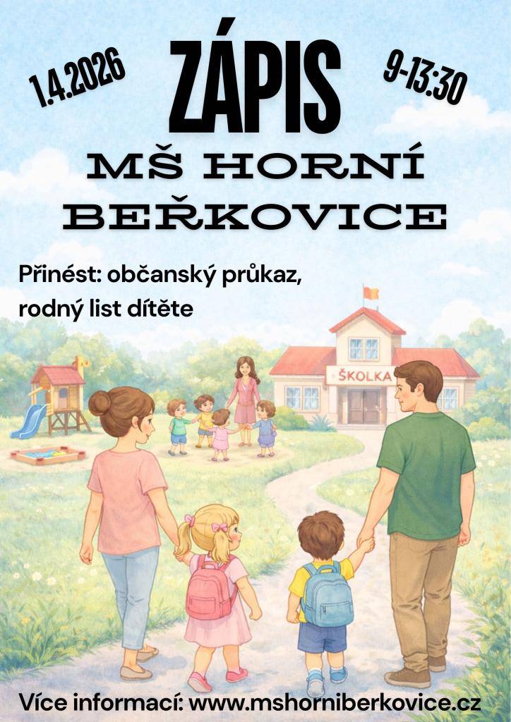 přinést občanský průkaz + rodný list dítěte