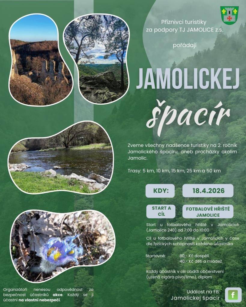 Jamolickej špacír - 18.4.2026