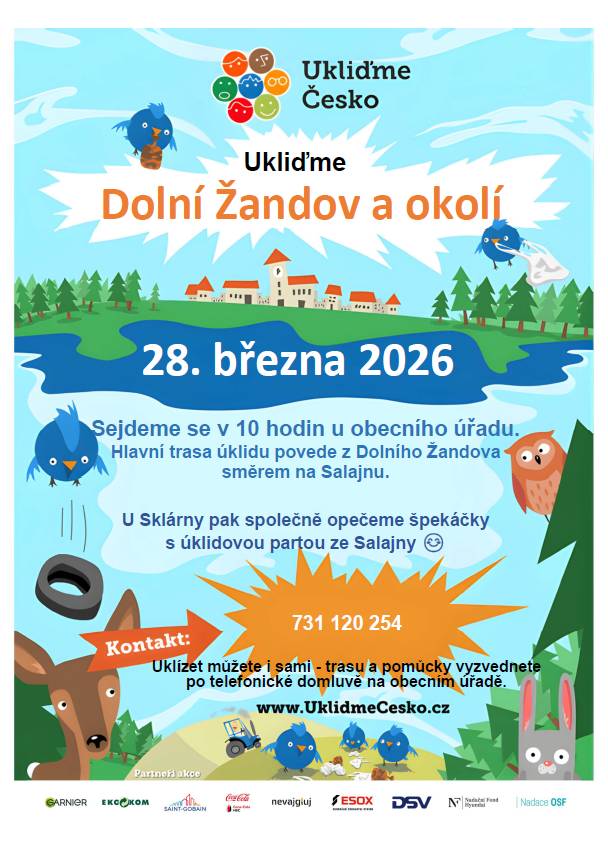 Ukliďme Česko - Ukliďme společně Dolní Žandov a okolí