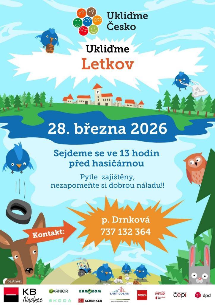 SRAZ VE 13.00 HODIN PŘED HASIČÁRNOU. PODROBNÉ INFORMACE p. DRNKOVÁ 737 132 364.
