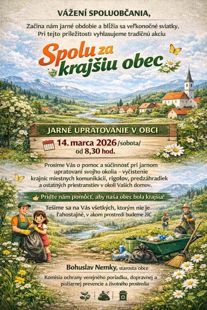 Jarné upratovanie v obci