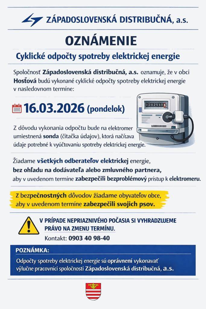 Odpočty spotreby elektrickej energie  Villamosenergia-fogyasztás leolvasása