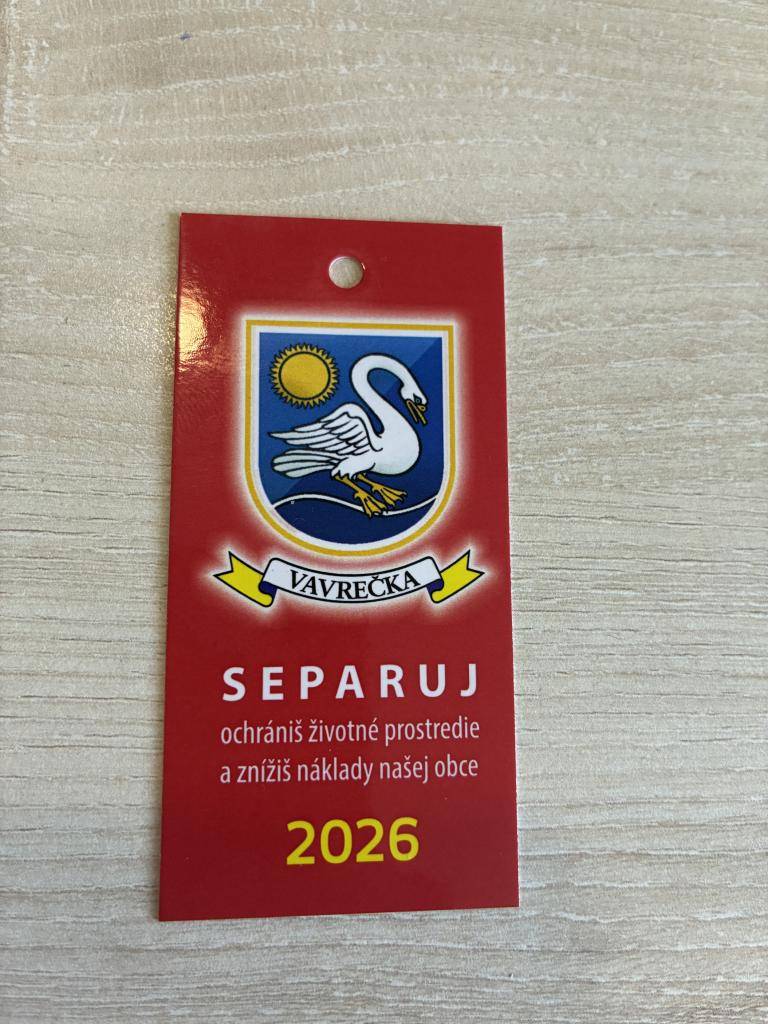 Oznamujeme Vám, že od utorka 10.03.2026 je možné vyzdvihnúť si na obecnom úrade, v čase úradných hodín rozhodnutia o poplatku za komunálny odpad spolu so žetónmi na rok 2026. Je potrebné prísť osobne na úrad nakoľko roznáška do domácností prebehne až v mesiaci jún - spolu s rozhodnutiami DzN.