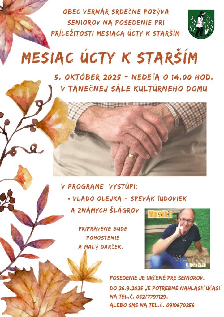 Mesiac úcty k starším, 5.10.2025