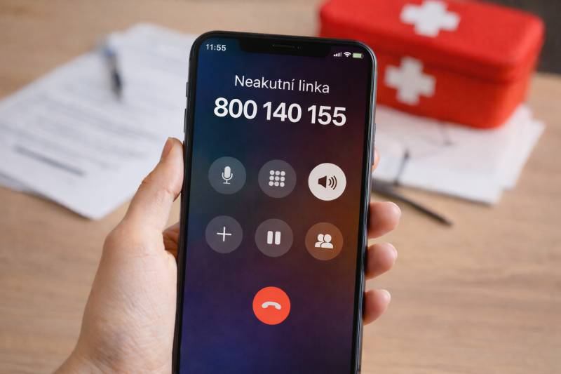 Potřebujete zdravotní radu, ale nejde o akutní stav?  Zavolejte na NEAKUTNÍ LINKU 800 140 155 Zdravotnické záchranné služby Jihomoravského kraje.