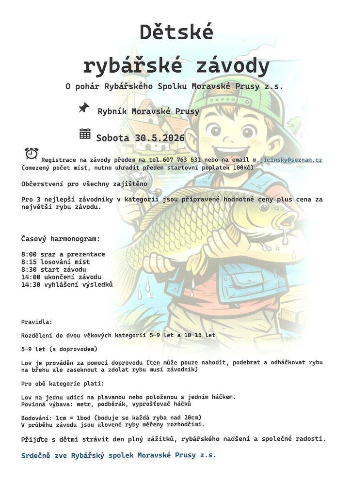 Sobota 30.5.2026 na rybníku v Moravských Prusích