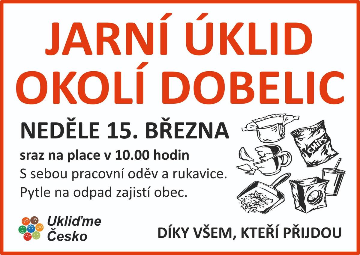 Jarní úklid Dobelic 15.3.2026