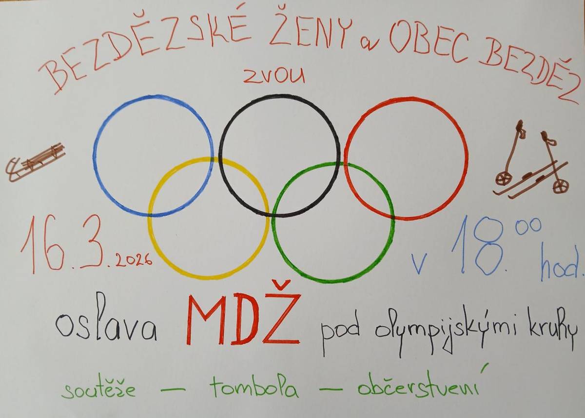 Bezdězské ženy a obec Bezděz zvou všechny ženy dne 16.3.2026 od 18:00 na oslavu MDŽ.