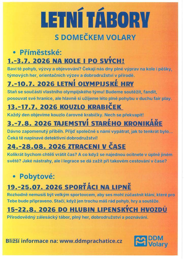 příměstské, pobytové