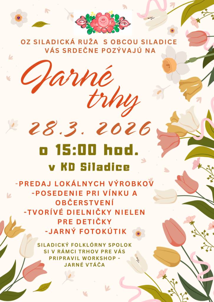 - o 15,00 hod. v KD Siladice -