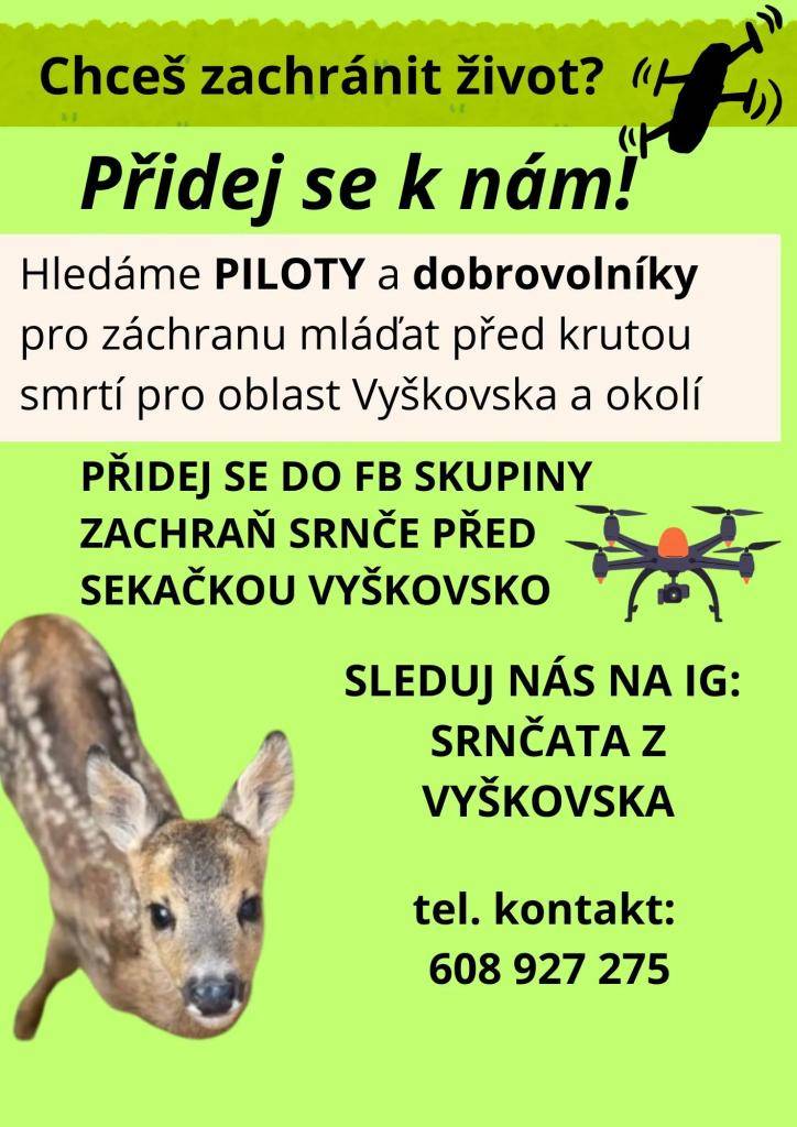 Hledají se dobrovolníci pro záchranné akce.