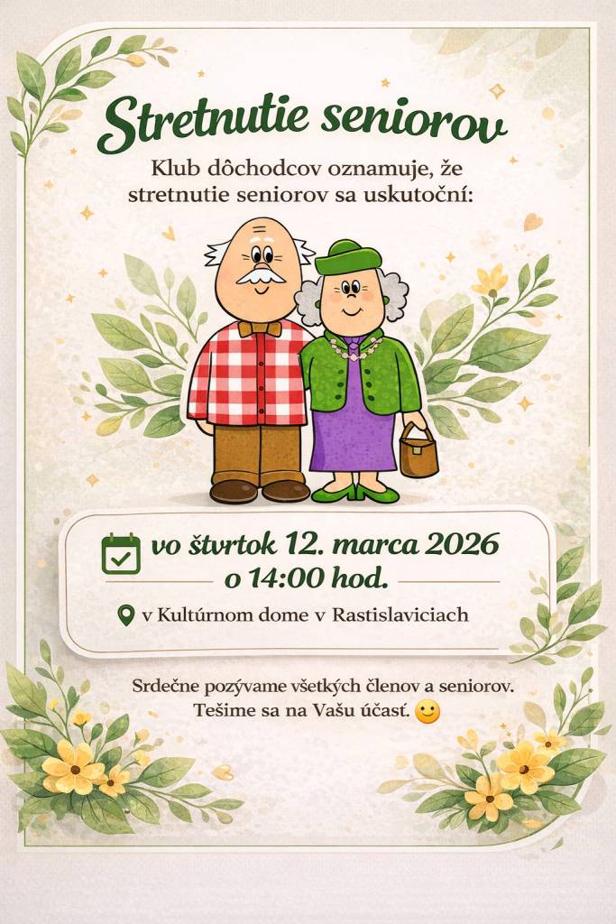 stretnutie seniorov