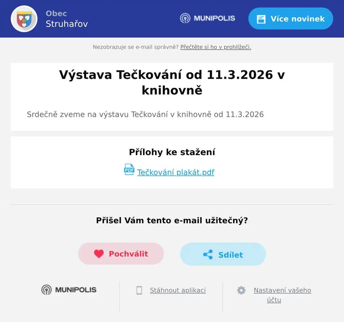Srdečně zveme na výstavu Tečkování v knihovně od 11.3.2026