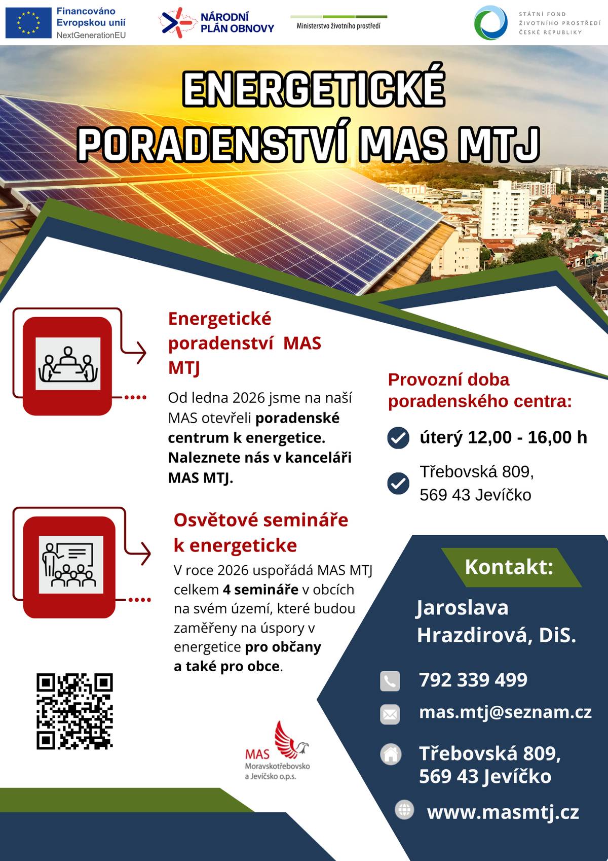 MAS Moravskotřebovsko a Jevíčsko nabízí bezplatné energetické poradenství