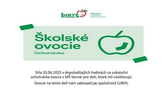 Školské ovocie - ochutnávka