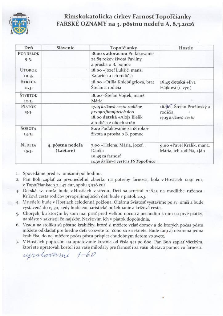farské oznamy