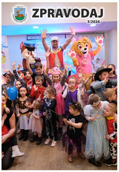 📖 Aktuální vydání městského Zpravodaje 3/2026 je nyní k dispozici. 👉 Najdete ho v sekci Zpravodaj