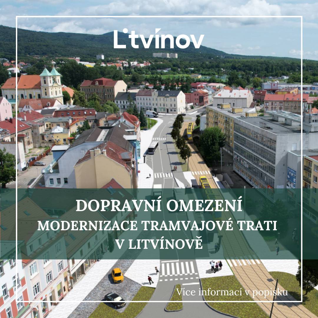 V souvislosti s rozsáhlou modernizací tramvajové trati dojde v Litvínově k významným uzavírkám místních komunikací. Omezení se dotknou ulice 9. května a části ulice Mostecká.       DOPRAVNÍ PODNIK měst Mostu a Litvínova, a.s., informuje veřejnost, že z důvodu postupu prací na modernizaci tramvajové trati budou od 15. března 2026 uzavřeny následující úseky:       ➡️Ulice 9. května bude uzavřena v celé své délce pro veškerý provoz (průjezd křižovatkou mezi ulicemi Smetanova, Tržní a Jiráskova zůstane pro řidiče zachován).       ➡️Dojde k uzavření části ulice Mostecká v úseku od odbočení do ulice Nádražní (směrem do centra města) až za vjezd do vozovny dopravního podniku. Tento úsek bude uzavřen pro veškerou dopravu s výjimkou autobusů veřejné hromadné dopravy, kterým bude průjezd umožněn.       Všechny objízdné trasy budou řádně vyznačeny přechodným dopravním značením.       Prosíme řidiče i širokou veřejnost o zvýšenou pozornost při průjezdu dotčenými oblastmi a o respektování stanoveného značení.       Za případné komplikace a nepříjemnosti způsobené těmito nezbytnými pracemi se omlouváme a děkujeme za Vaši trpělivost.       🔗https://www.dpmost.cz/