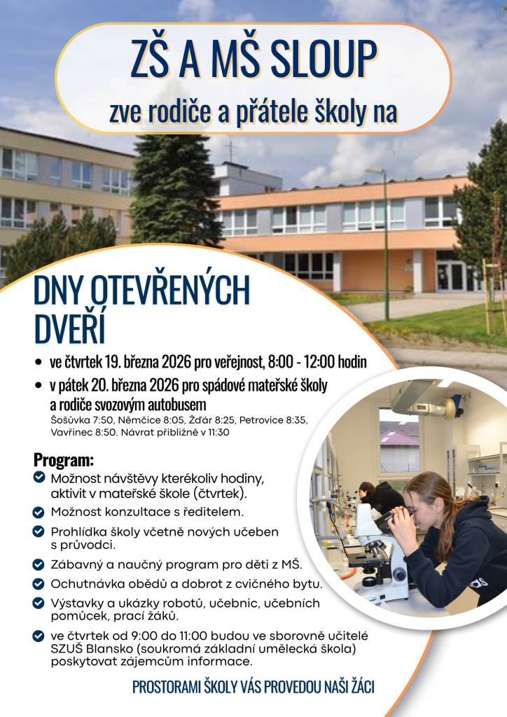 ZŠ Sloup, 19 - 20. 3. 2026